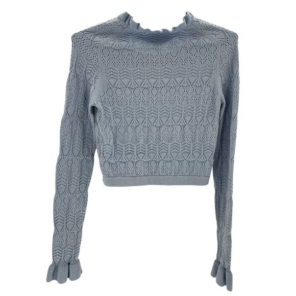 Tularosa 'Lana' Blue Rayon Sweater Size XS - Picture 3 of 4